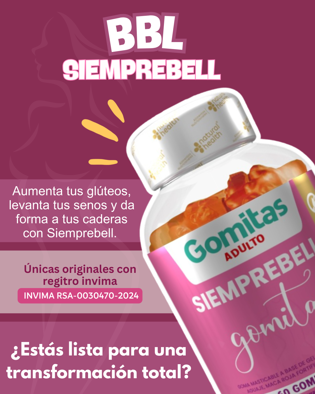 El Secreto Natural para unas Curvas de Ensueño Gomitas SIEMPREBELL™