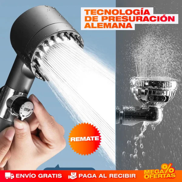 🚿💧CABEZAL DE DUCHA PRESIÓN Y AHORRADOR ✅