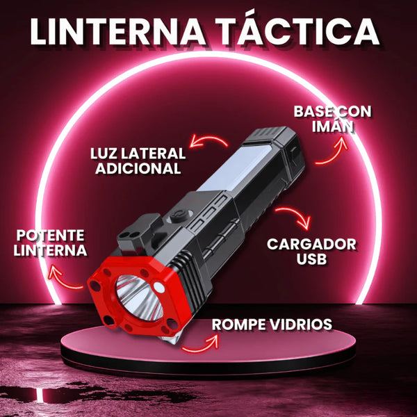 Linterna Recargable 3 en 1