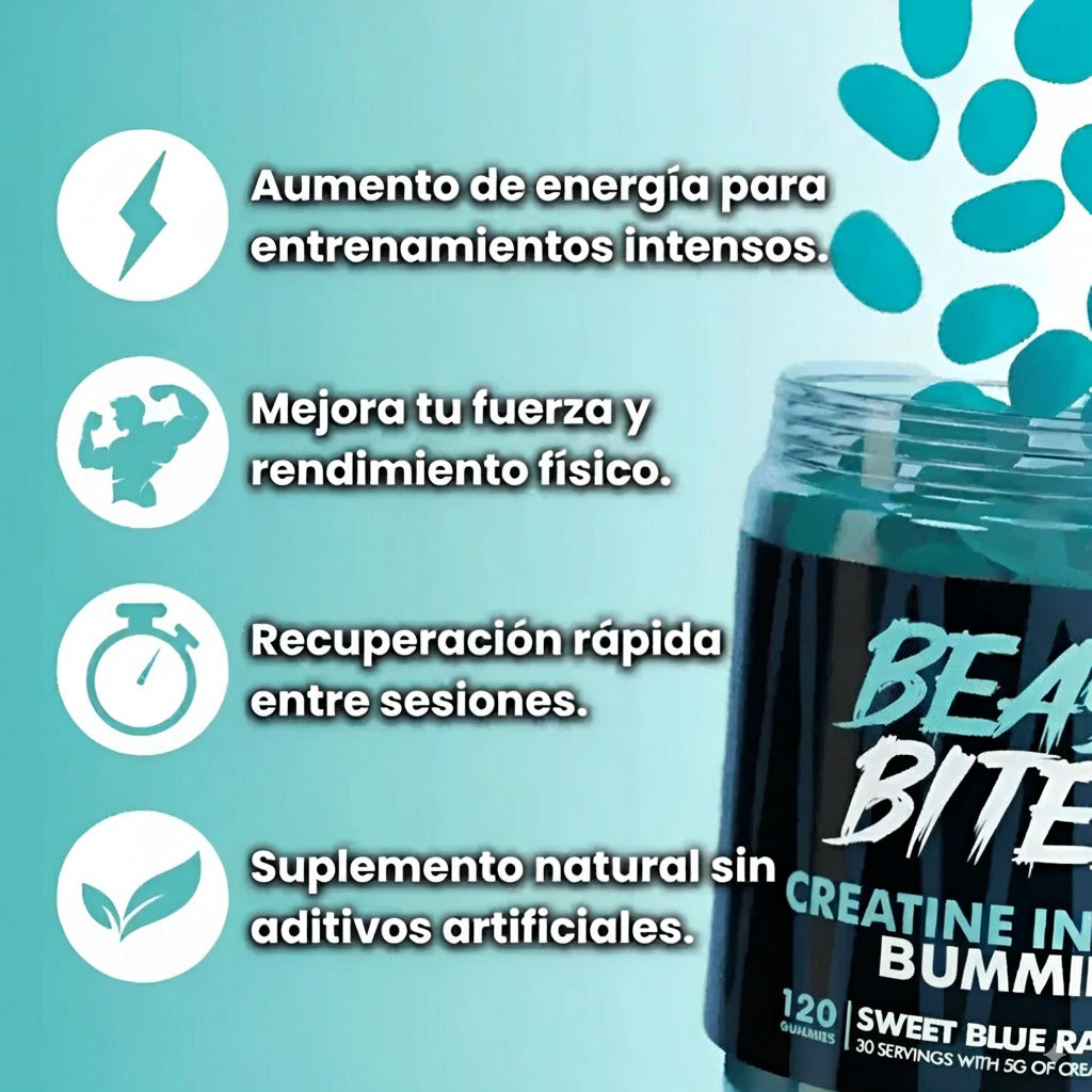 Gomitas de Creatina Monohidratada 30 Porciones (1 MES)