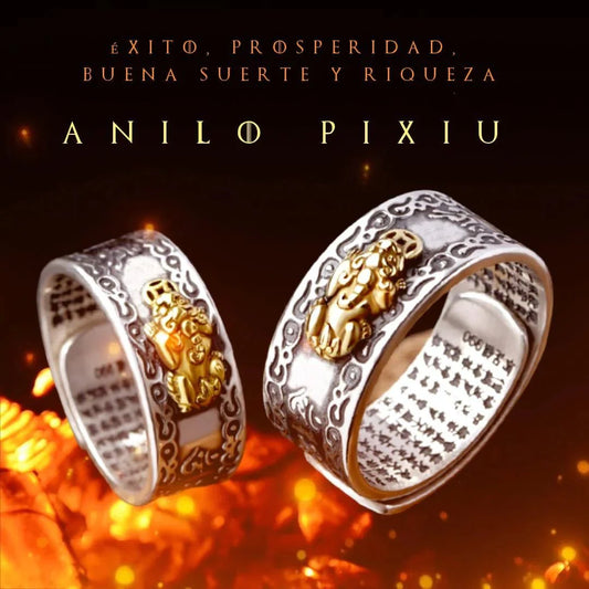 Anillo Feng Shui Pixiu Protección y Fortuna