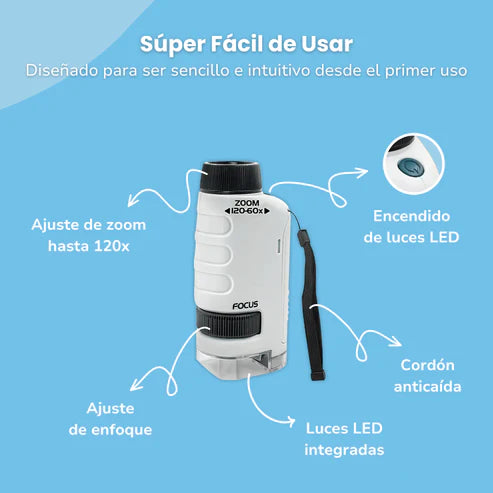 MICROSCOPIO PORTATIL PARA NIÑOS