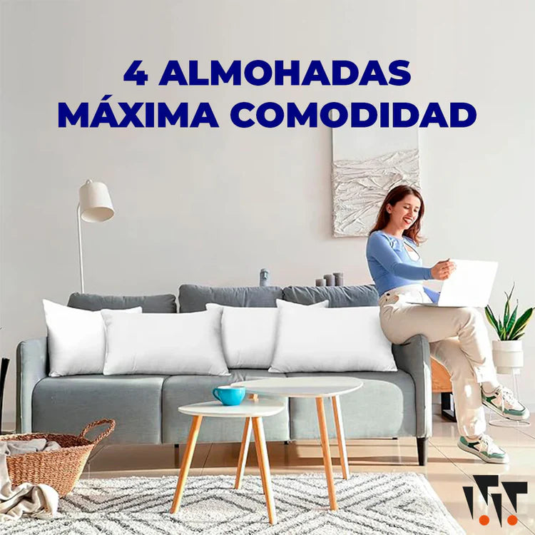 ¡Oferta Hoy!🎁 Combo x 4 Almohadas Ultraesponjosa